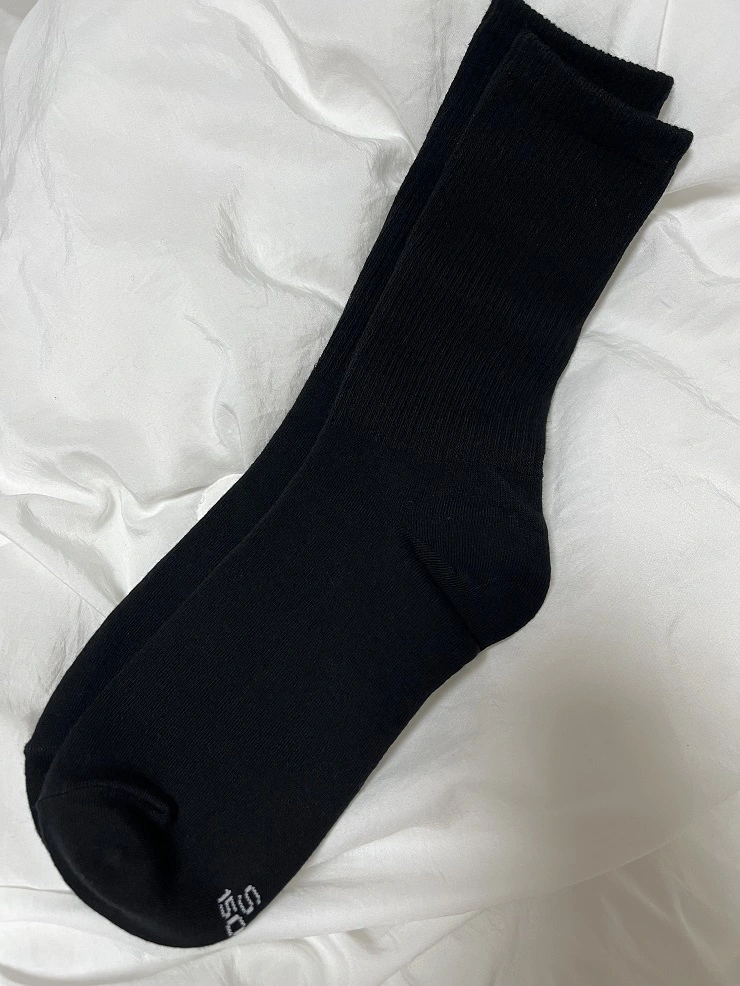 1507 모노 트라우져 삭스 블랙