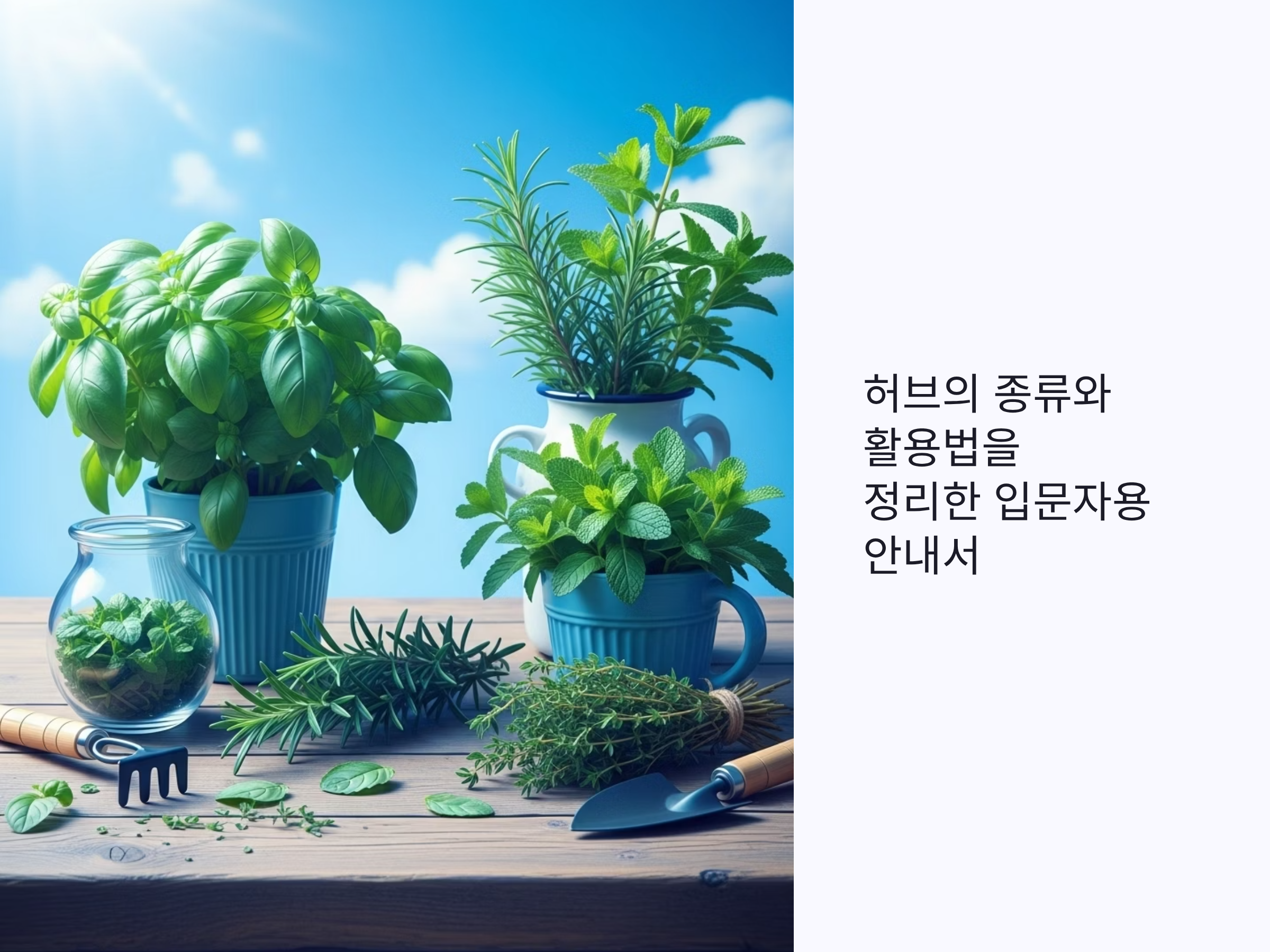 허브 종류와 활용법을 정리한 안내서