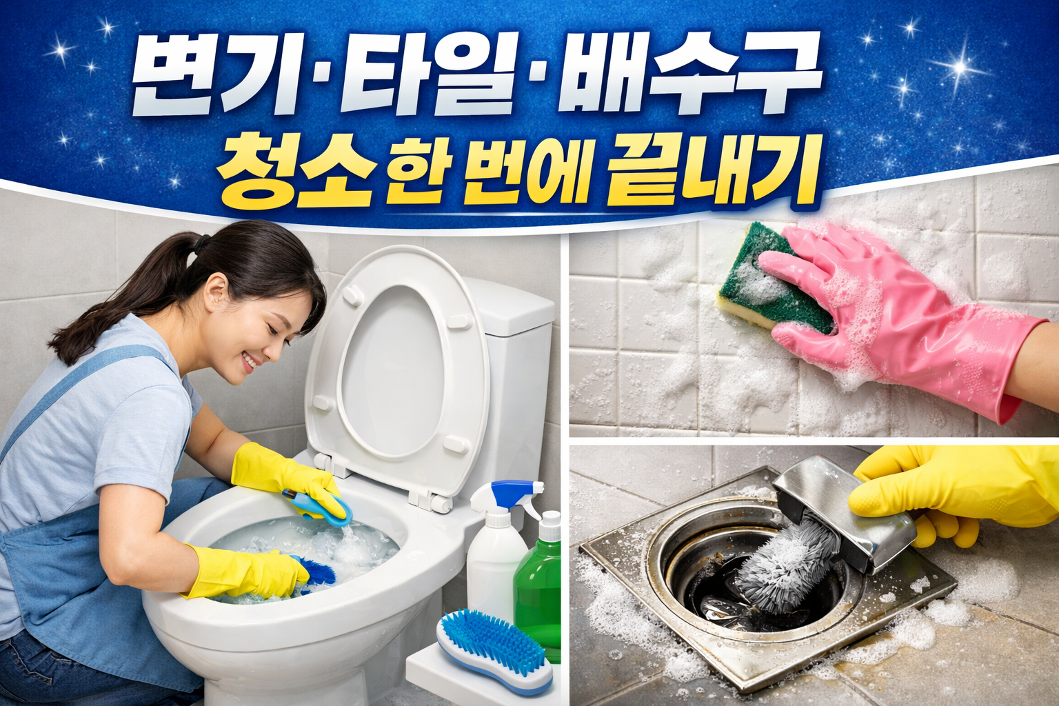 화장실 청소 방법