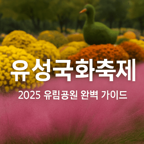 대전 가볼만한곳 2025 유성국화축제 유림공원 완벽 가이드