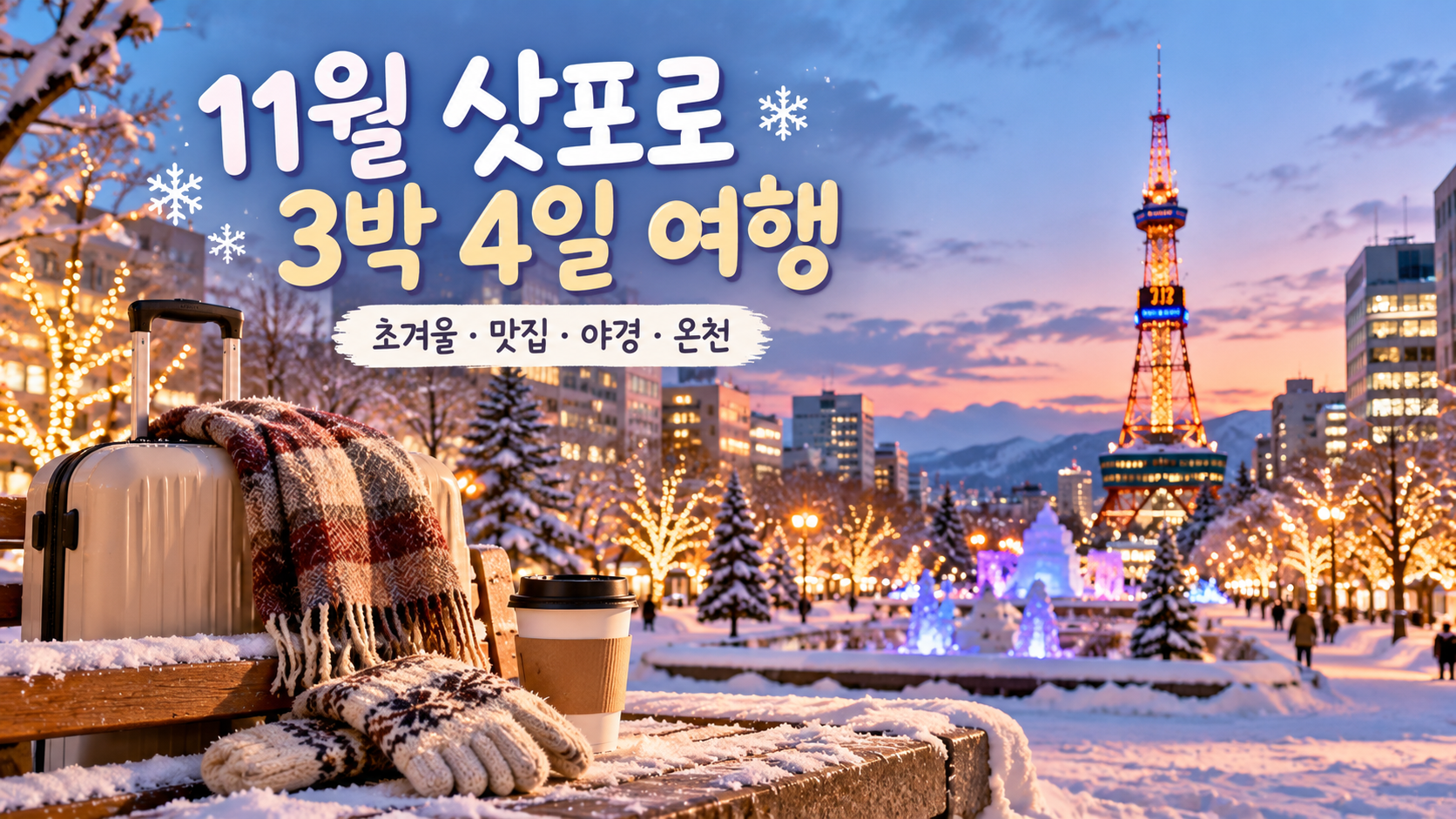 11월 삿포로 3박 4일 여행
