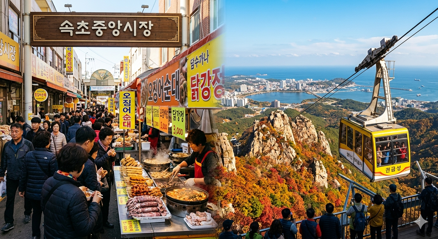 속초 여행 1박 2일 &mdash; 아바이마을부터 설악산 케이블카까지