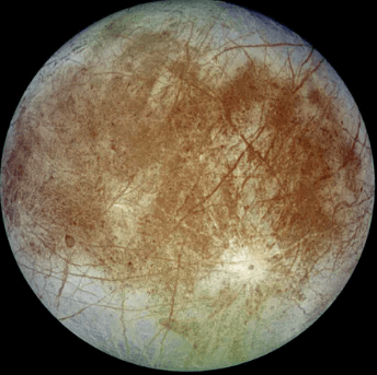 목성의 네번째로 큰 위성 유로파입니다.