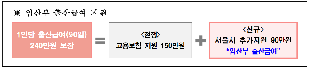 임산부 출산급여 지원