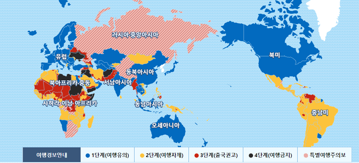 여행금지국가