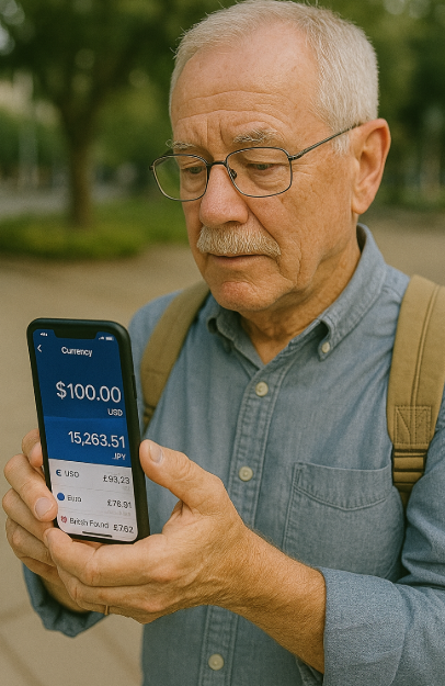 Currency 앱으로 환율 계획 세우는 사진