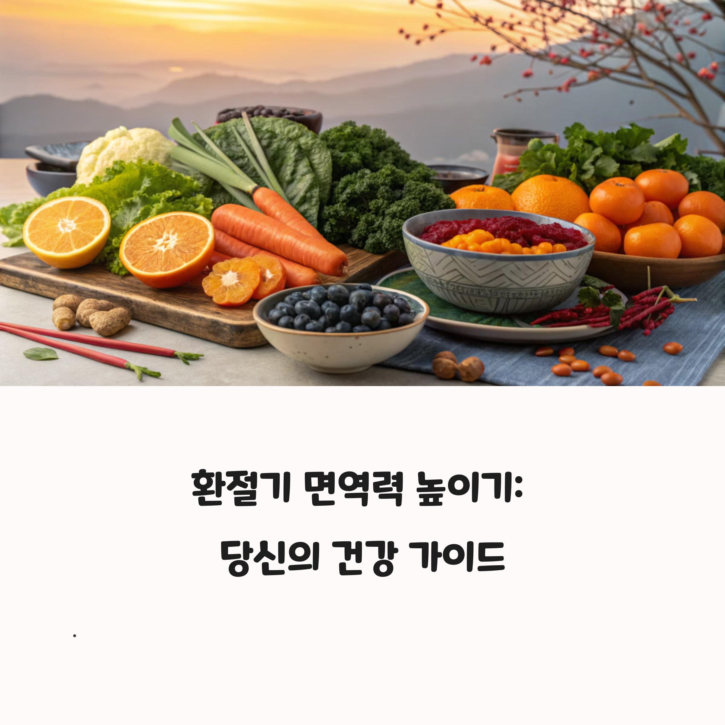환절기 면역력 강화 식단 구성법, 초보자도 쉽게 따라해요