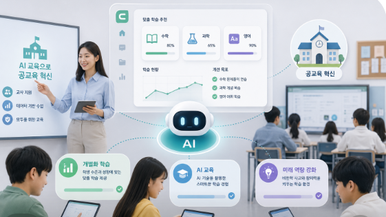 클래스팅 ai로 수업을 듣는 청년