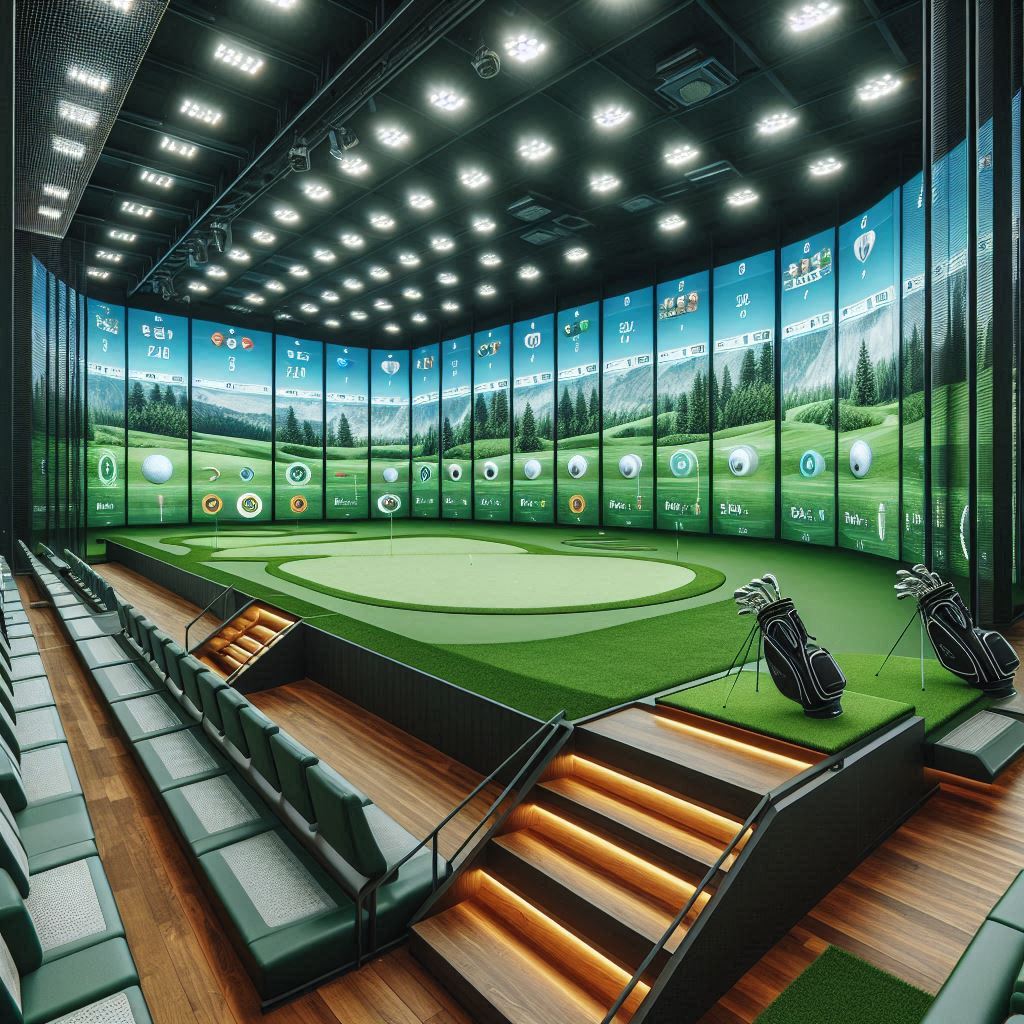 실내골프연습장 배경