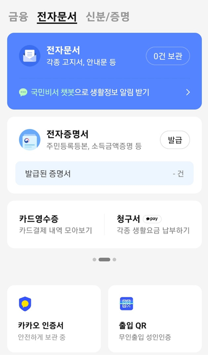 카카오톡 모바일 신분증