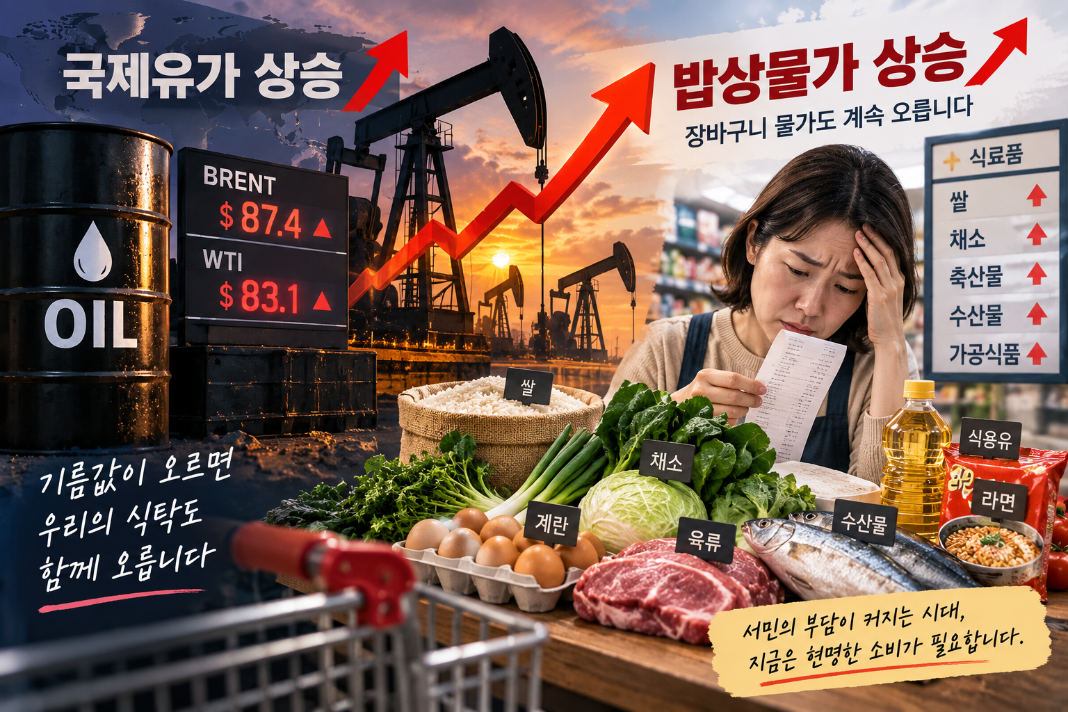 기름값이 오르면 두부값도 오를까?｜국제유가가 밥상 물가에 전달되는 과정