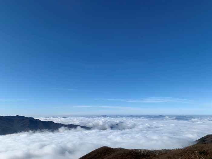 소백산 정상의 운해