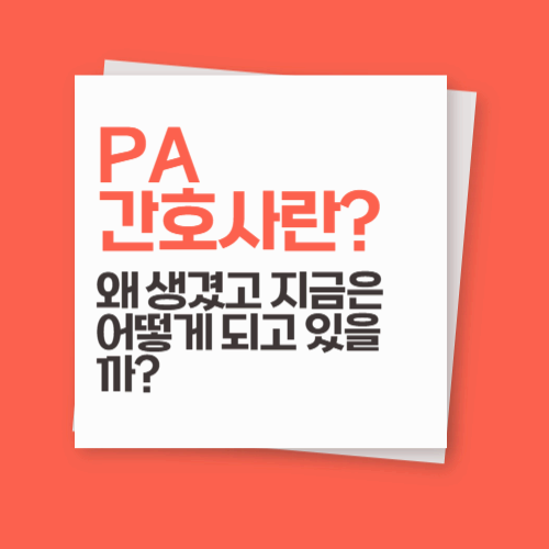 PA 간호사,왜 생겼고 지금은 어떻게 되고 있을까?