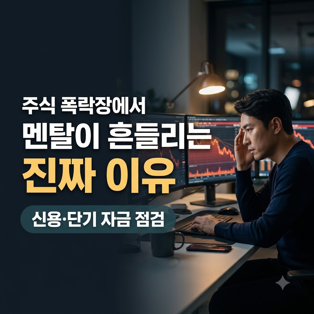 주식 폭락장에서 멘탈이 흔들리는 이유와 투자 환경 점검 방법