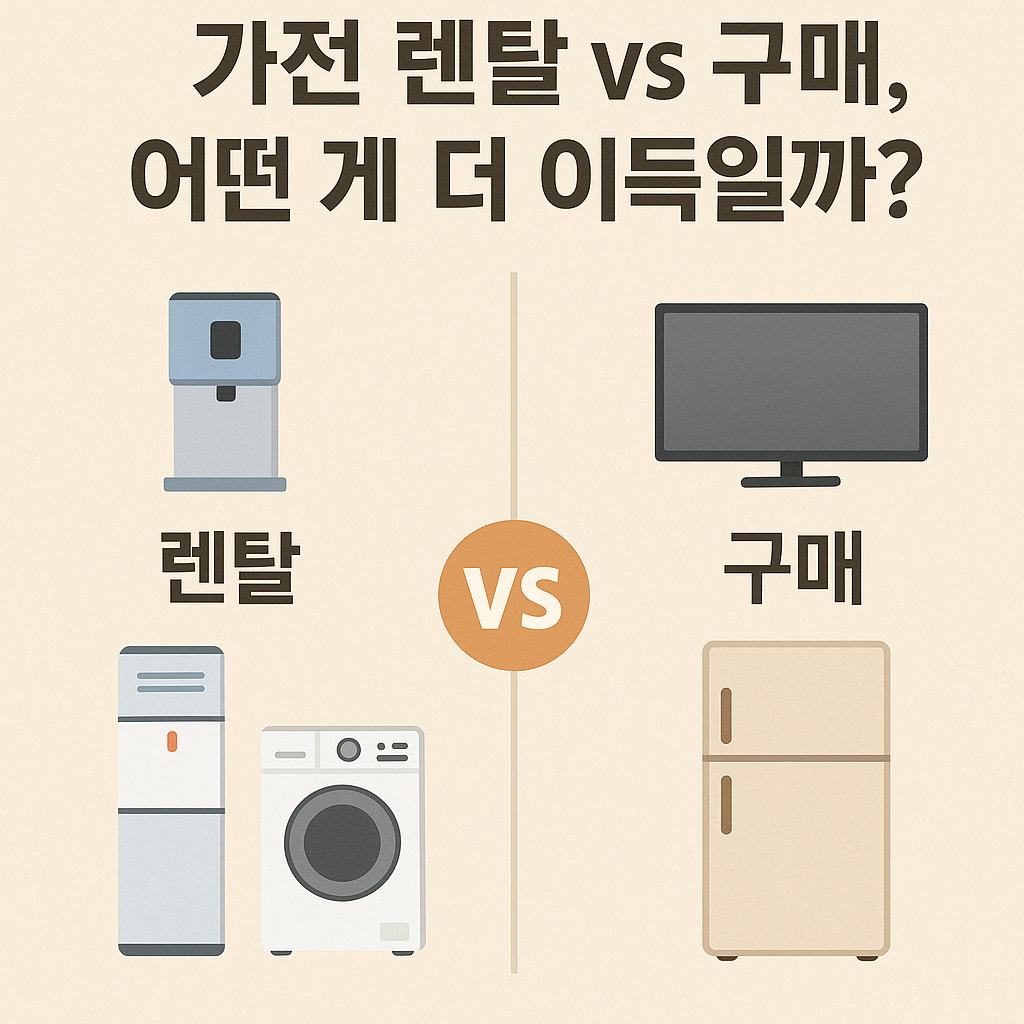 가전렌탈 VS 가전구매