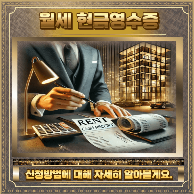 월세 현금영수증 신청 방법