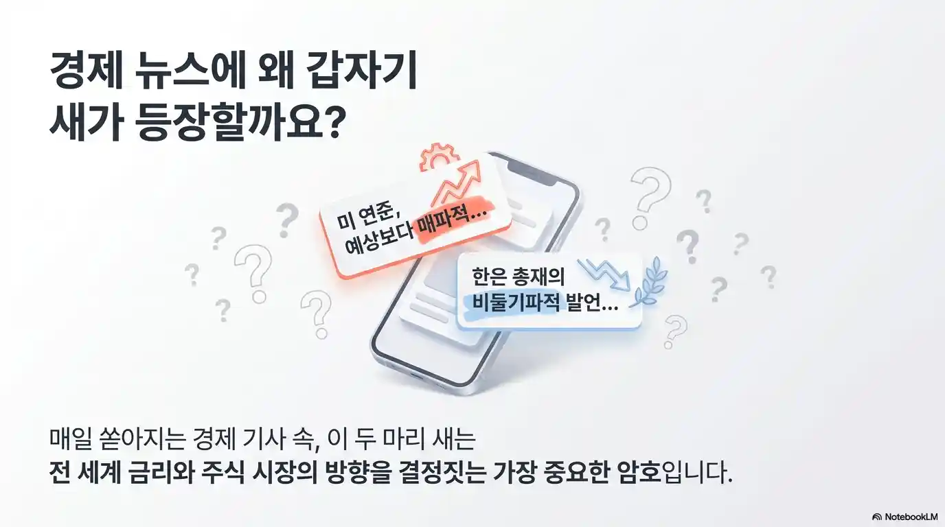 경제 뉴스 속 매파적 비둘기파적 발언 예시 - 연준과 한국은행 금리 방향 신호 해석법