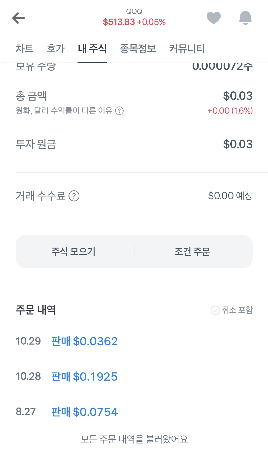 미국주식-QQQ-매매내역