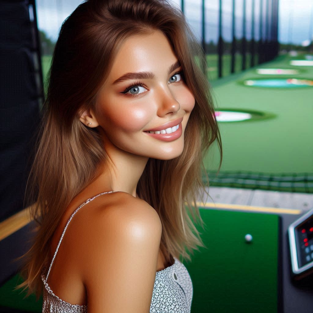 실내골프연습장 배경