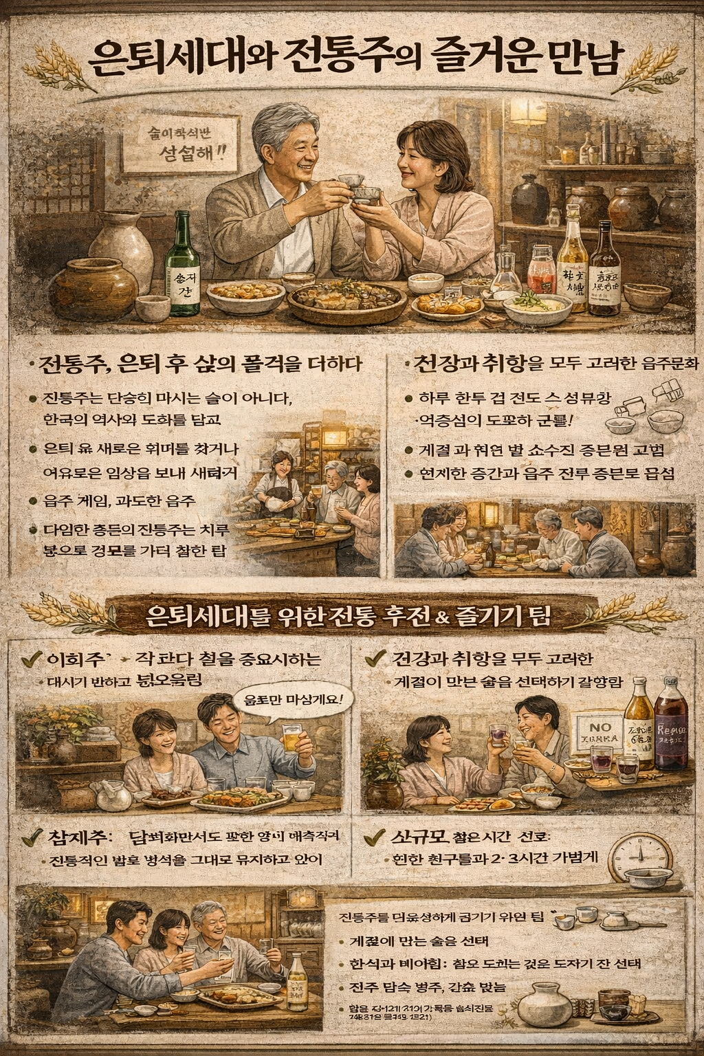 은퇴세대의 전통주 즐기기