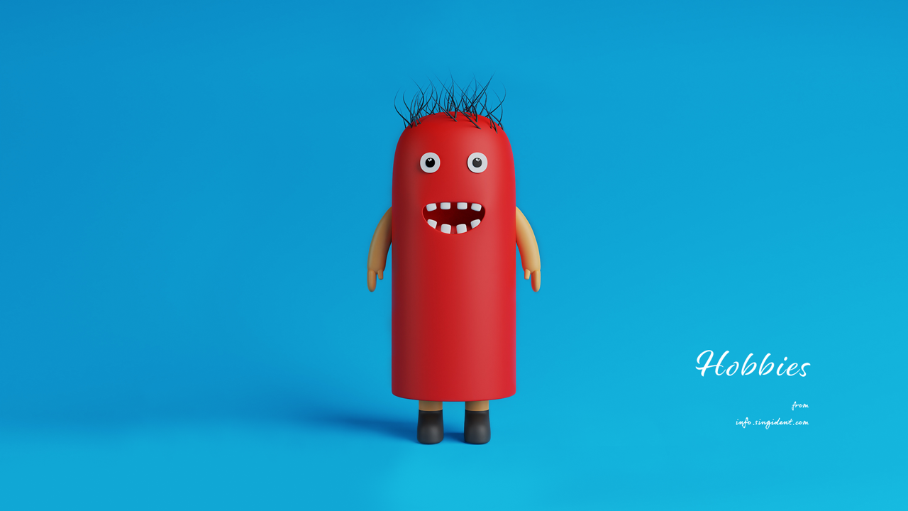 06 3D 캐릭터 C - Hobbies 캐릭터배경화면