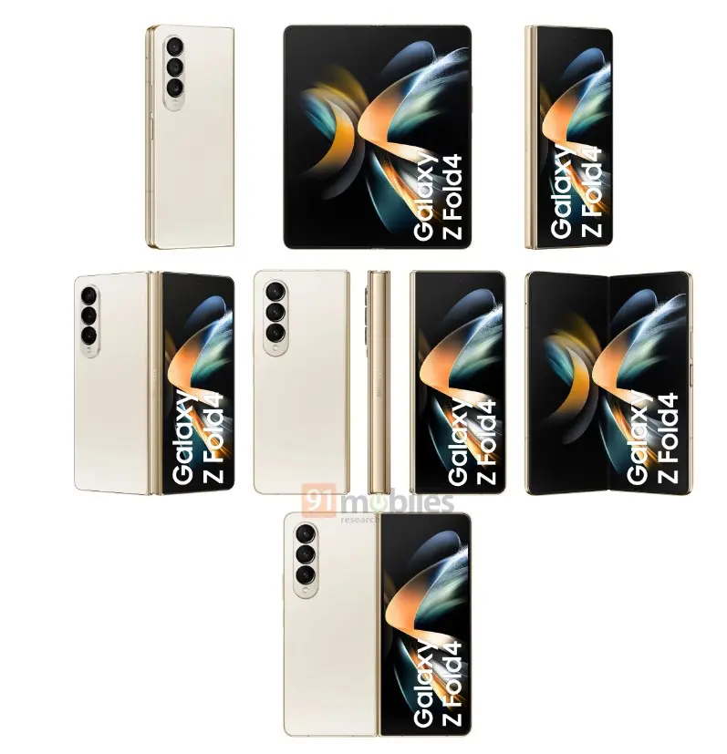 갤럭시 Z 폴드 4 렌더링 이미지3