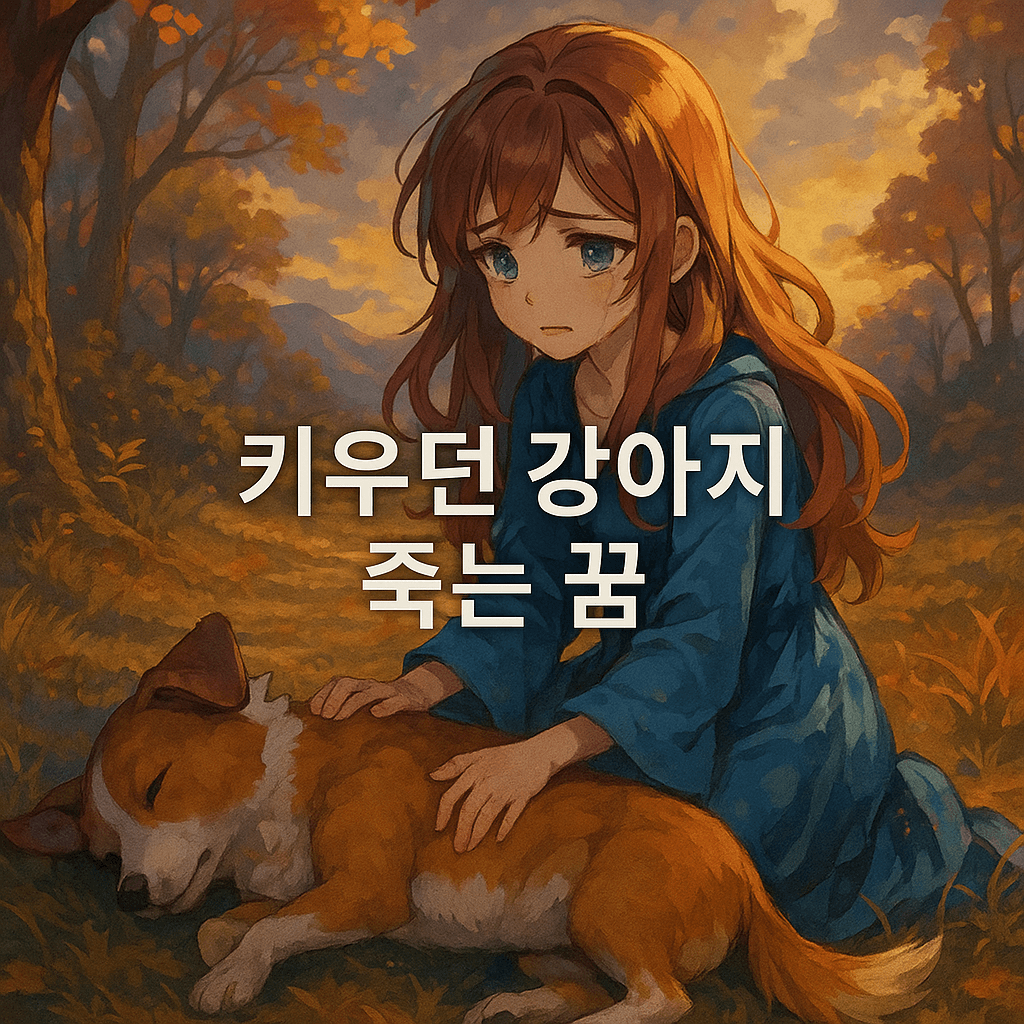 키우던 강아지 죽는 꿈