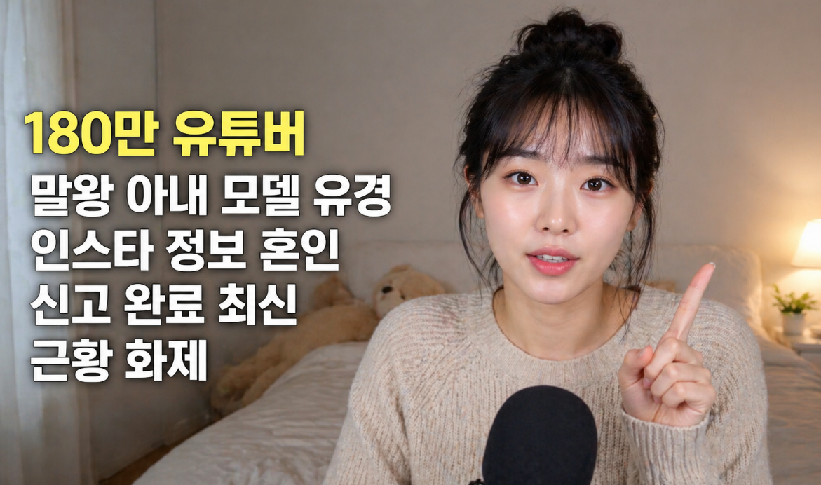 180만 유튜버 말왕 아내 유경, 혼인신고까지 완벽 정리