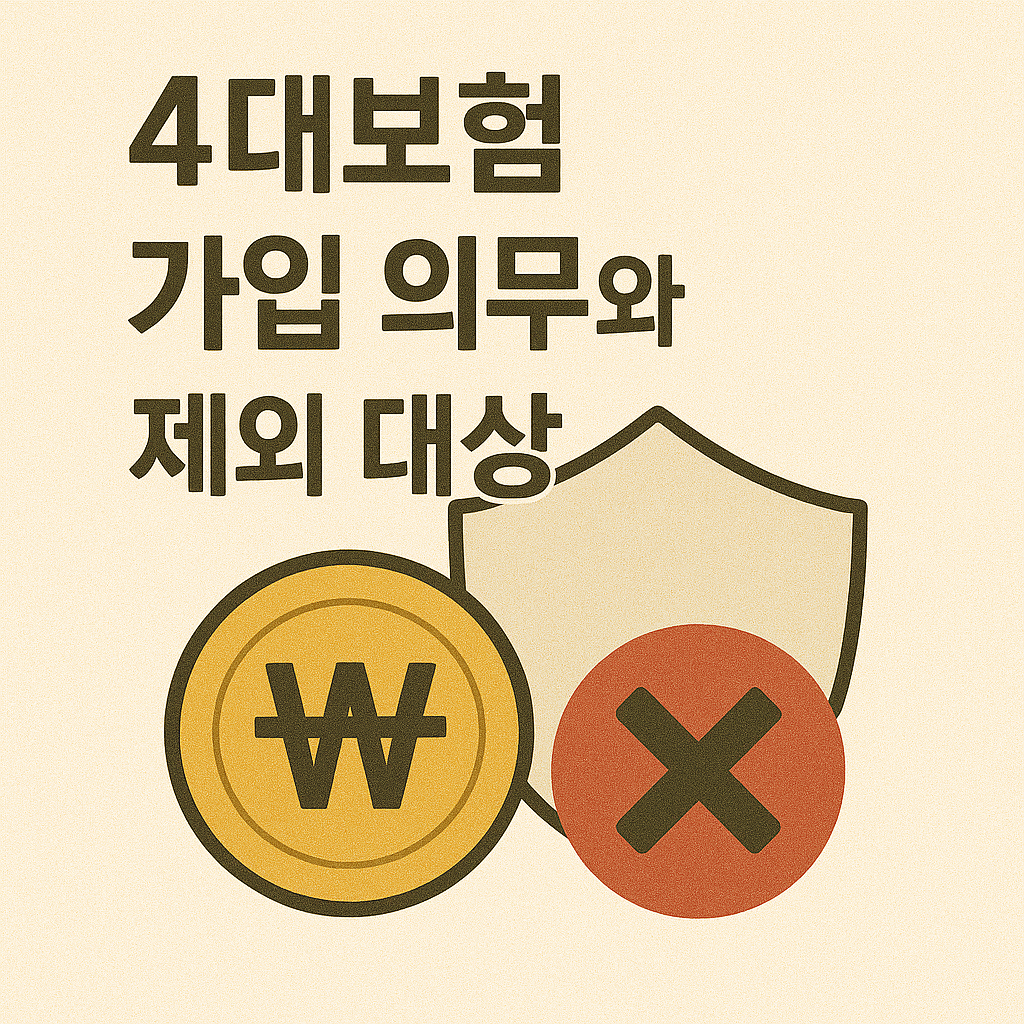 4대보험 가입 의무와 제외 대상 정리