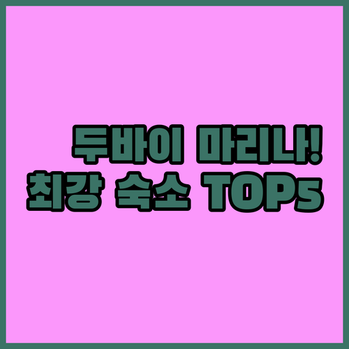 두바이 자유여행 마리나 지역 베스트 ..