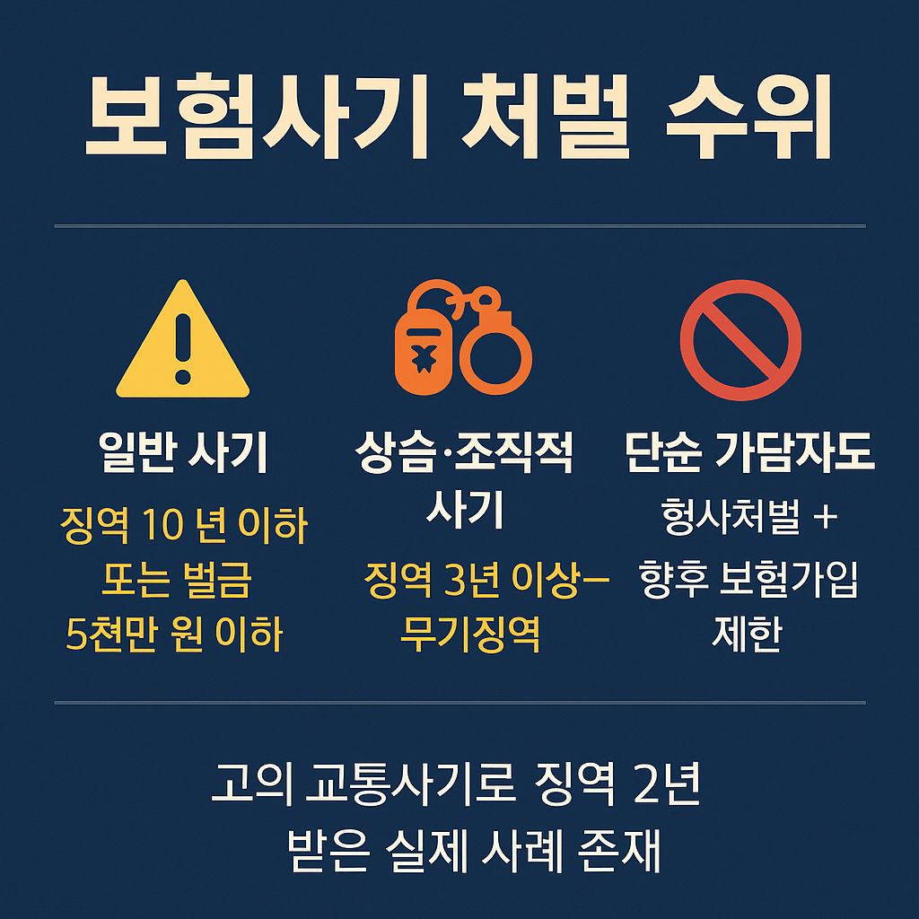 보험사기 처벌수위 요약