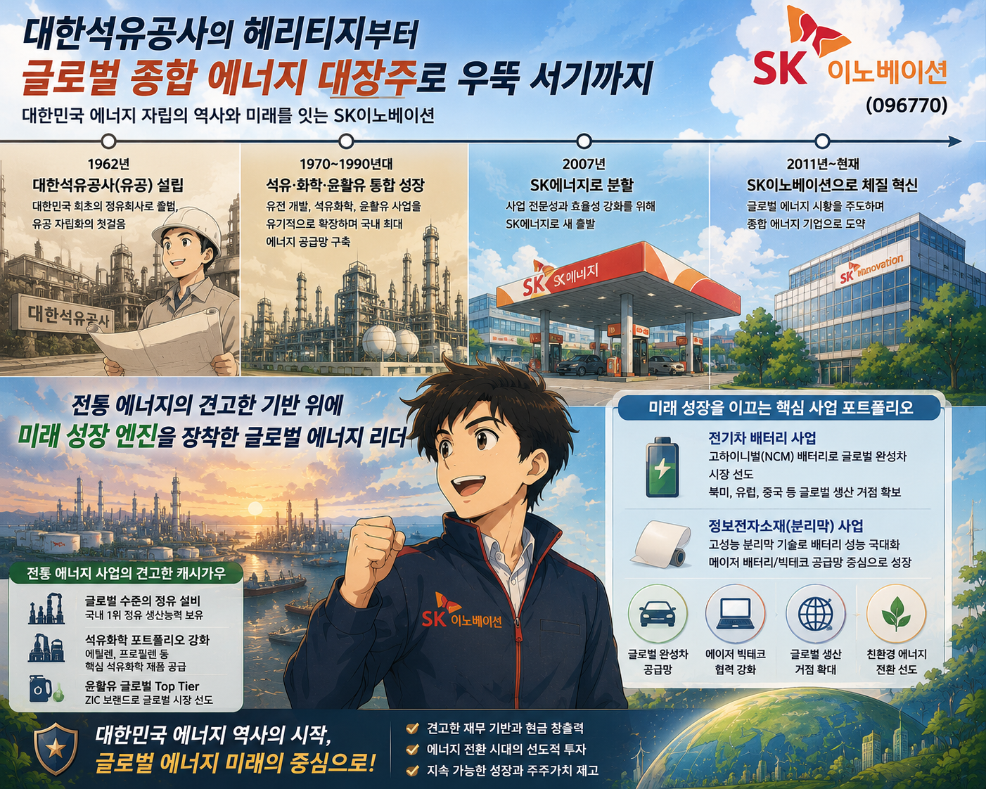 대한석유공사의 헤리티지부터 글로벌 종합 에너지 대장주로 우뚝 서기까지