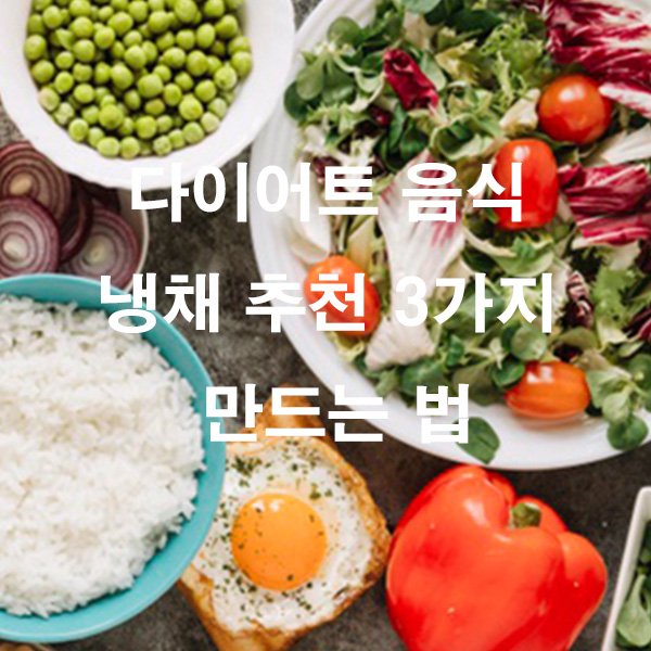 다이어트 음식 냉채 추천 3가지 만드는 법