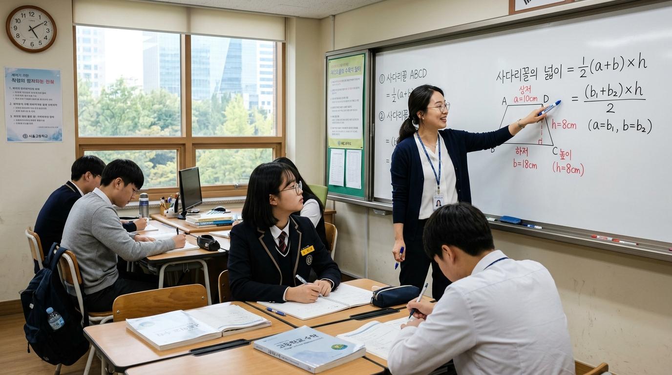 사다리꼴의 넓이 공식