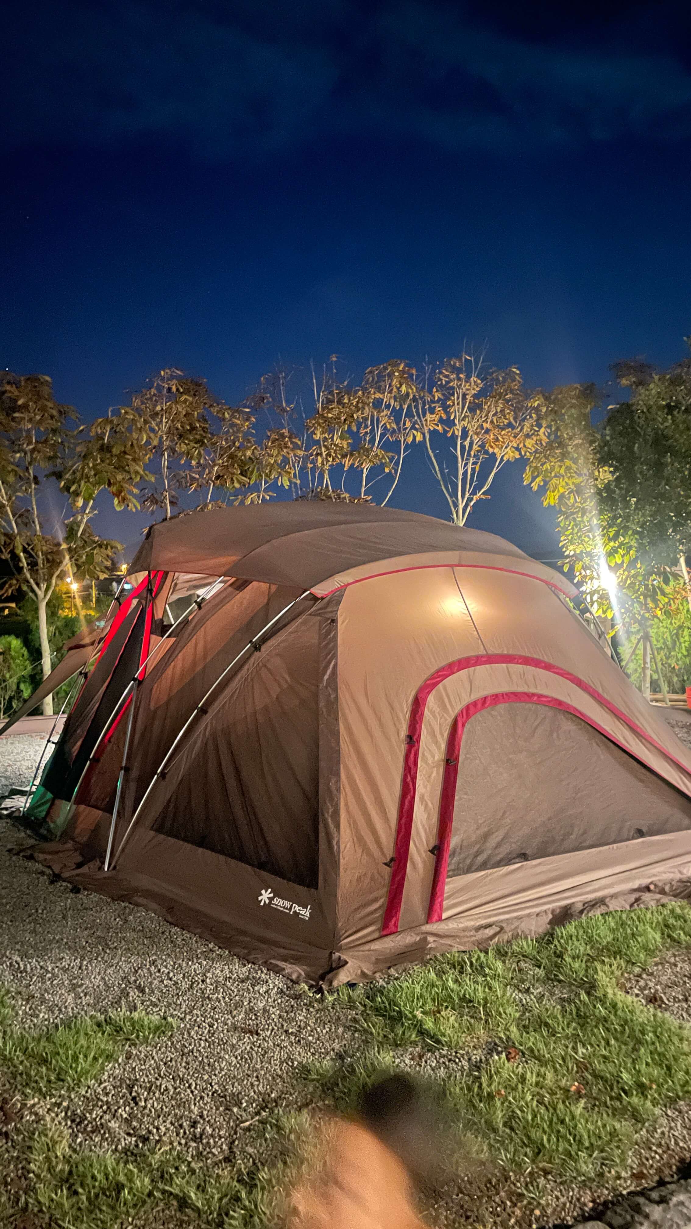 태안 캠핑드림장 밤의 모습