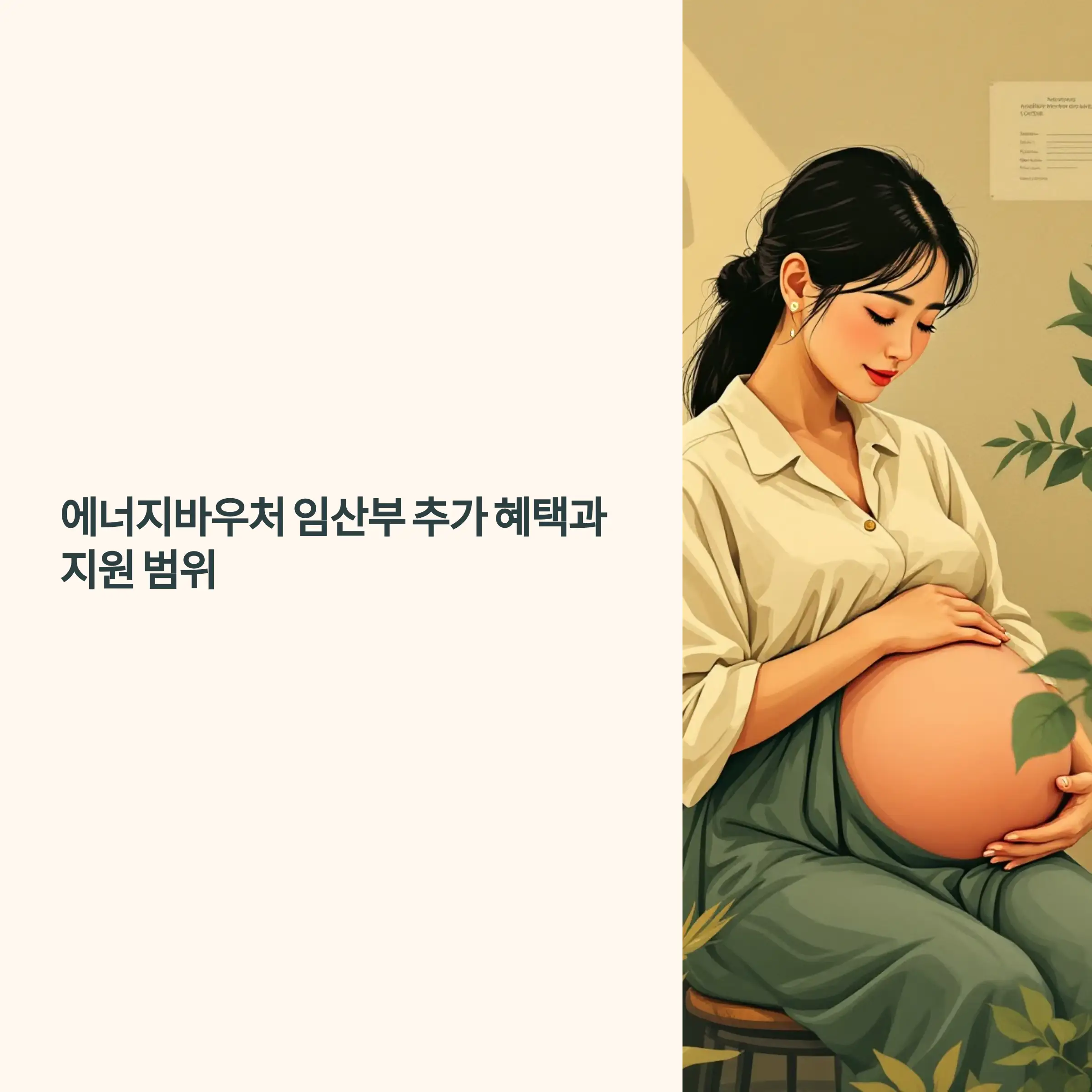 에너지바우처 임산부 추가 혜택과 지원 범위