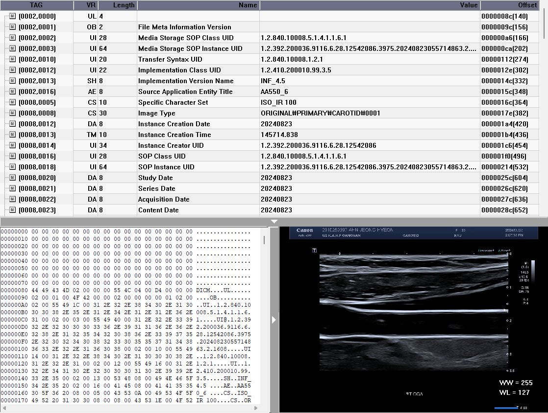 DICOM 파일 확장자와 구조