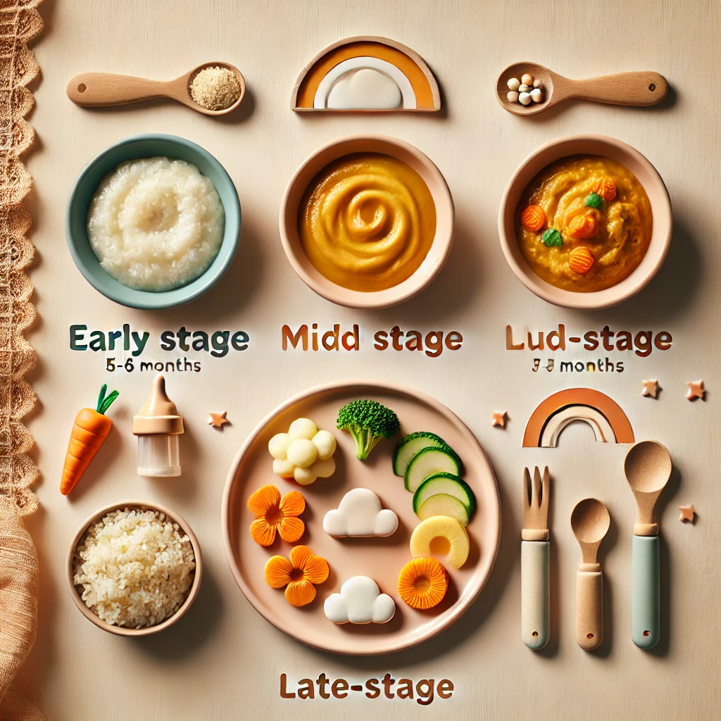 단계별 이유식 만들기: 월령별 추천 메뉴와 조리법