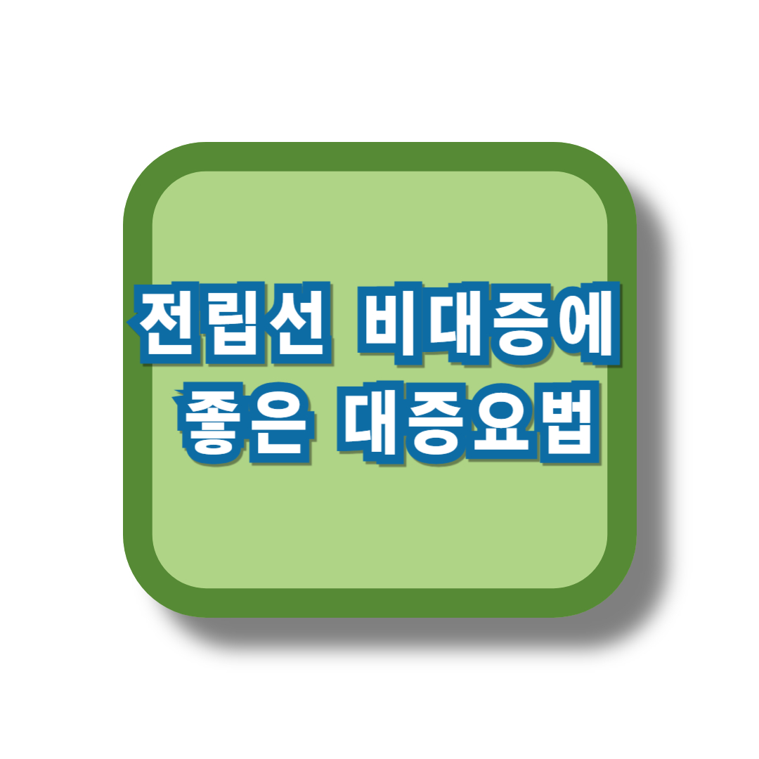 전립선 비대증에 좋은 대증요법