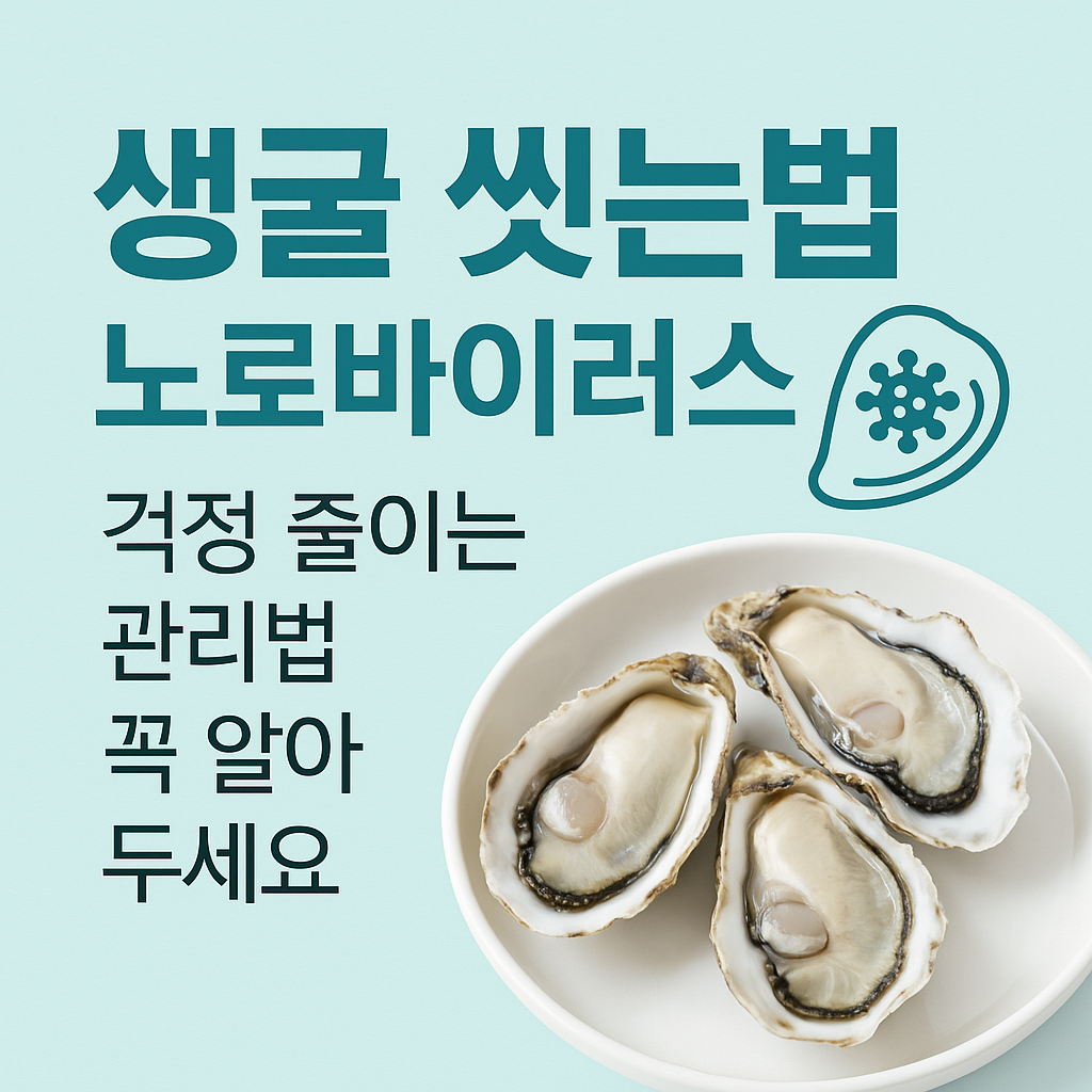 생굴 씻는법