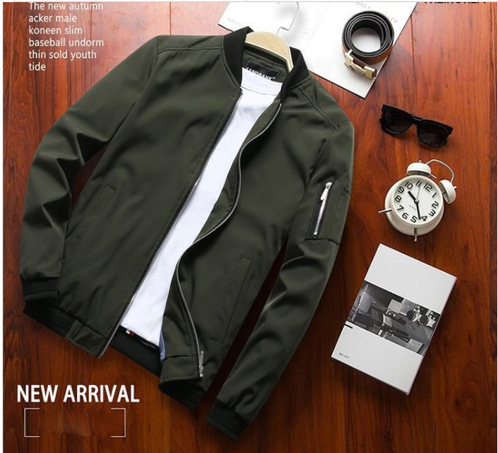 봄철 남성 의류 추천 BEST 5 - 소매 지퍼 블루종 점머 집업 자켓 WL100