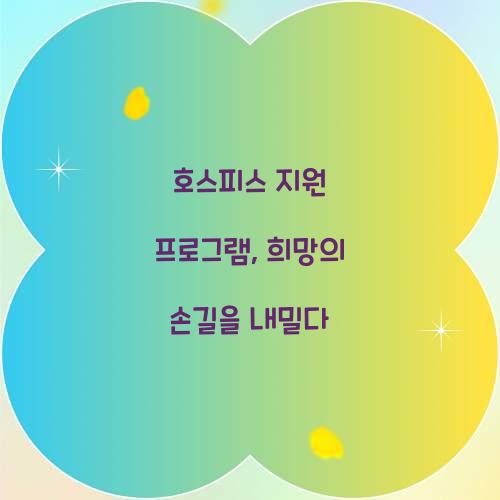 호스피스 지원 프로그램