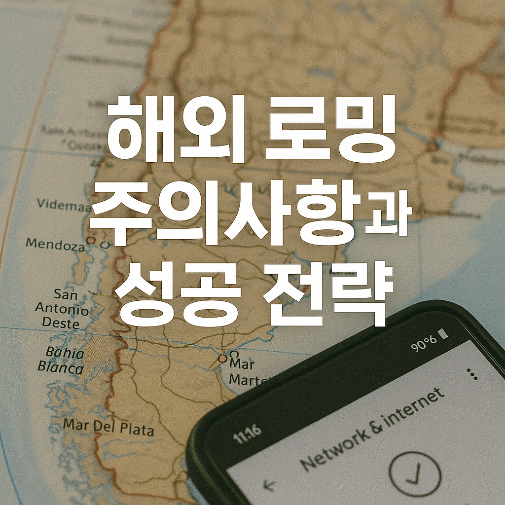 해외 로밍 주의사항과 성공 전략