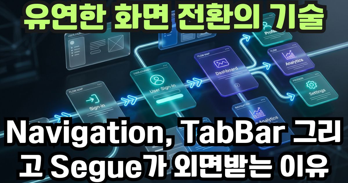 5_5 Navigation, TabBar 그리고 Segue가 외면받는 이유