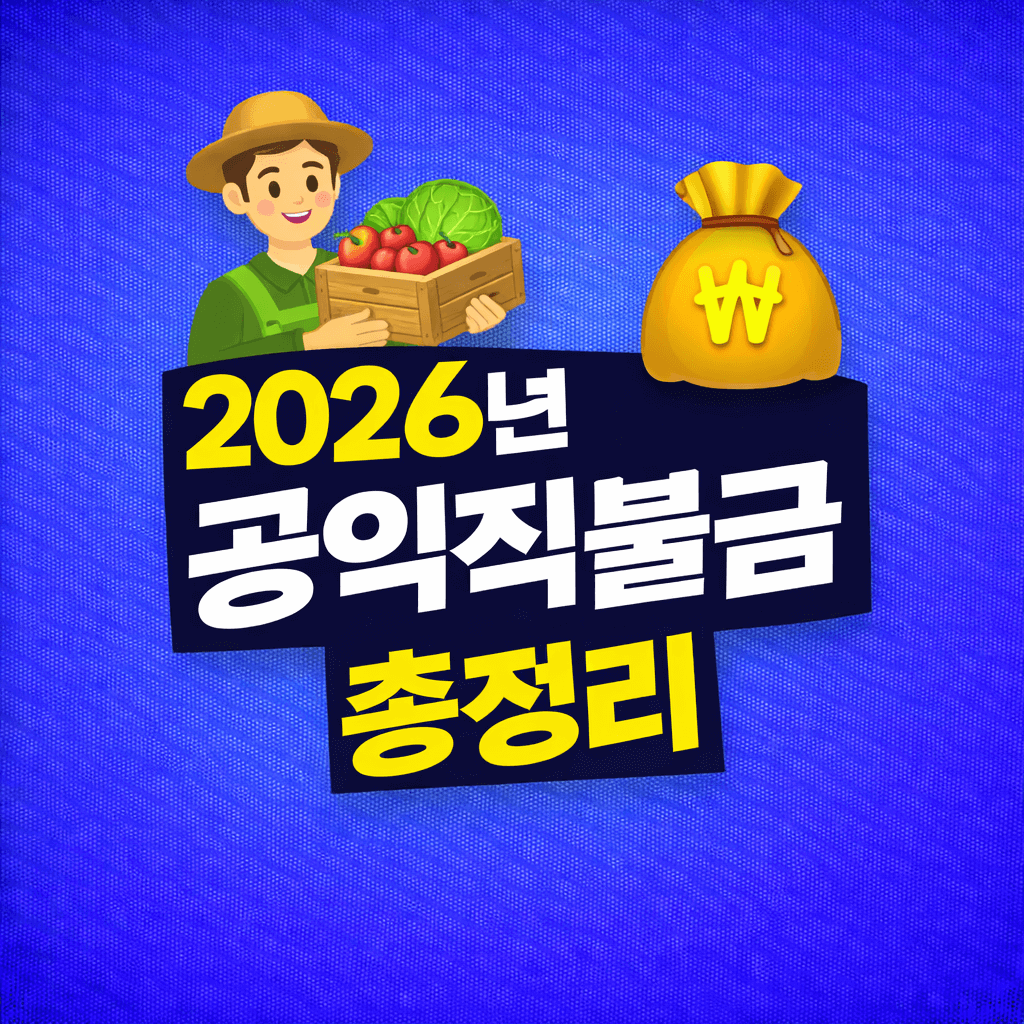 2026년 공익직불금 총정리