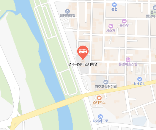 경주시외버스터미널 위치-지도