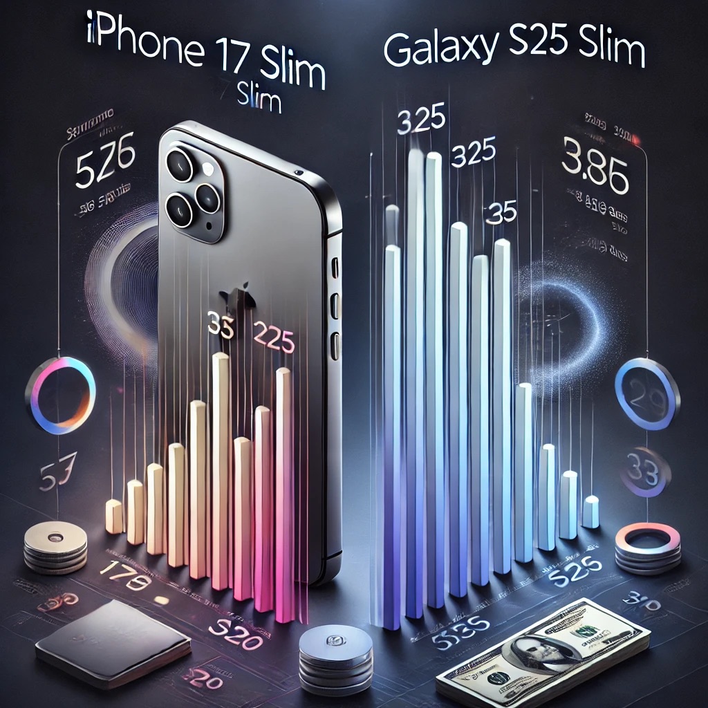 아이폰 17 슬림 vs 갤럭시 S25 슬림 비교