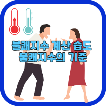 불쾌지수 계산 습도 불쾌지수의 기준