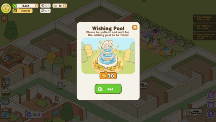 마이-퍼펙트-캣-호텔-웹게임-종료-화면