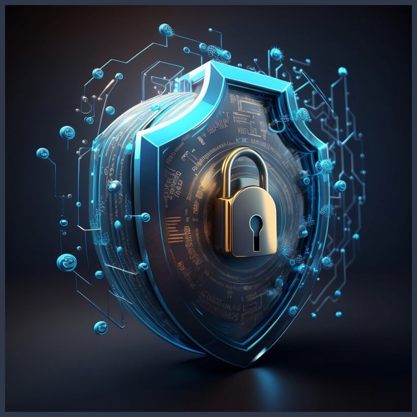 방패 자물쇠 모양